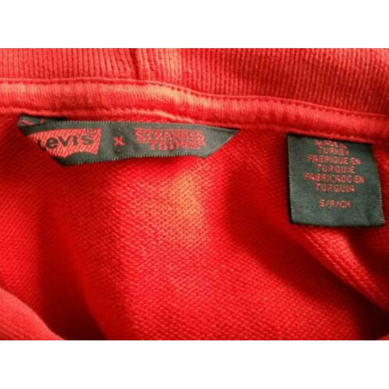 Rode Levi's katoenen hoodie Netflix America / Erica maat M