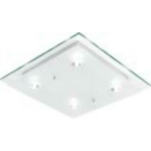 Prachtige Wand/Plafondlamp - 4 Lichts - Chroom - Wit, Held