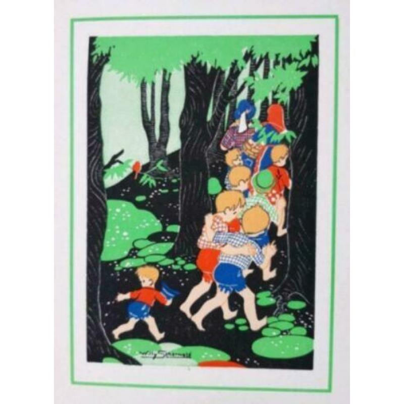 Oud boekje Klein Duimpje/Willy Schermelé/jaren 40-50