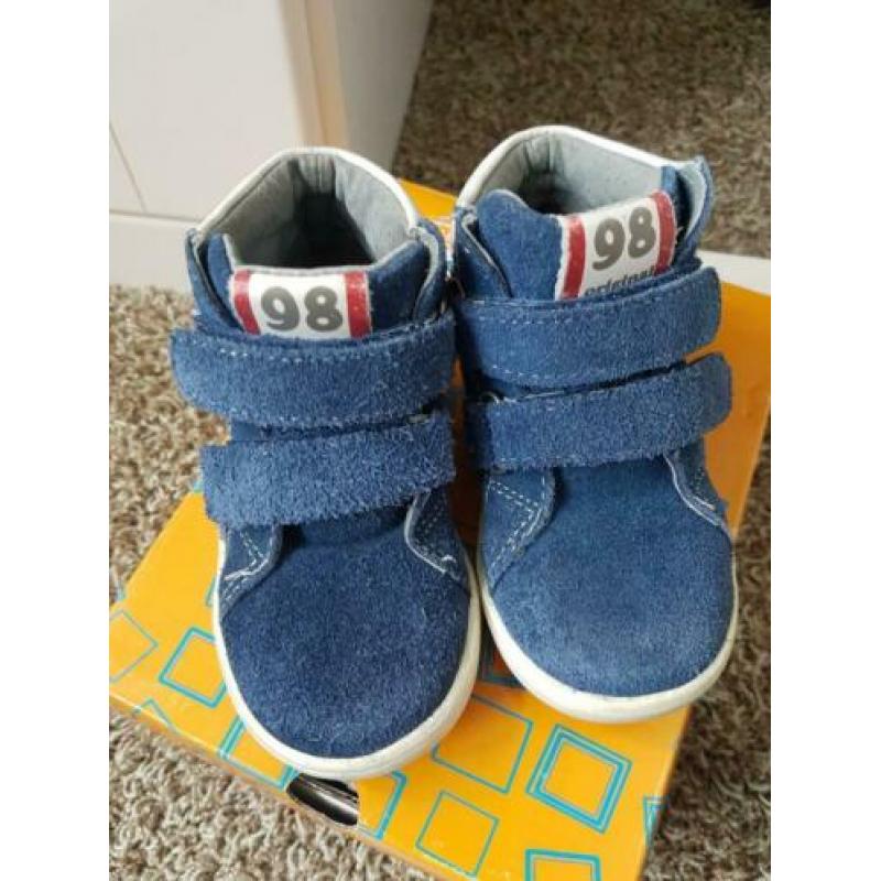 schoen jongen blauw wit maat 21 dr.visser