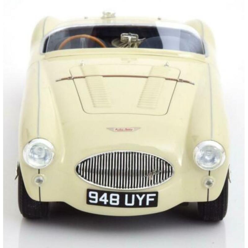 Austin Healey 100S 1955 Blauw/Wit 1-18 Cult Scale Models