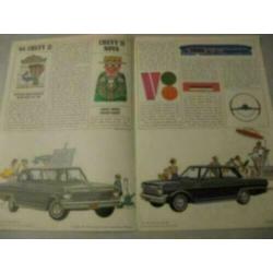 1964 Chevrolet Chevy II Nova versie 1 Brochure USA