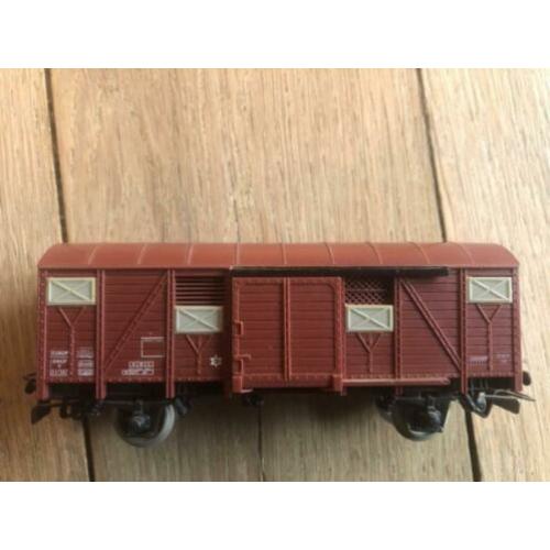 losse wagons Bachman Jouef en hijskraan Liliput