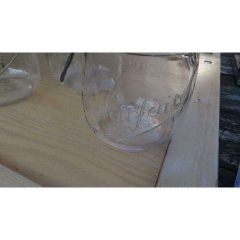 4 maal weckpot weck pot glas uit frankrijk