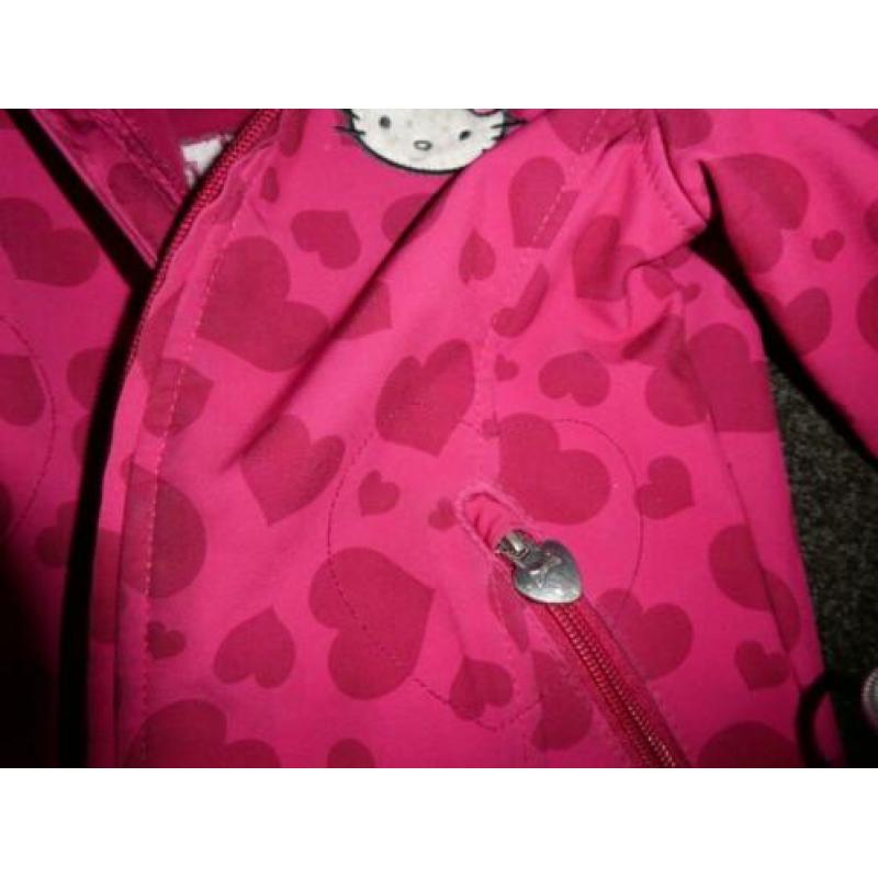Softshell jas Hello Kitty roze maat 116 ZGAN!