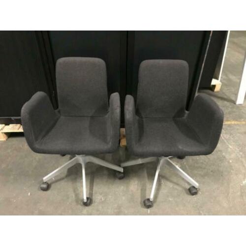 2 bureaustoelen, bureaustoel, antraciet | artnr. 1523