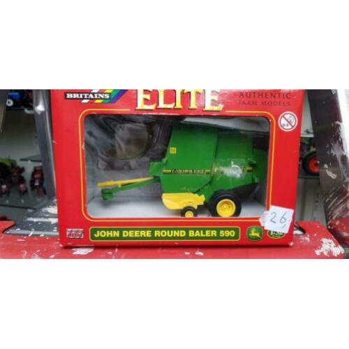 John deere 590 pers britains past bij wiking Siku universal