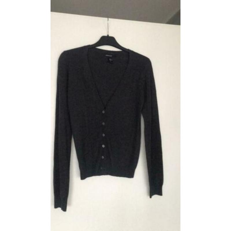 Mango grijs basic vest nieuw maat small
