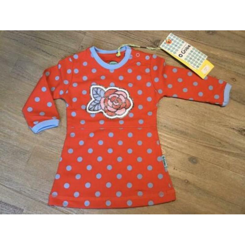 Nieuw setje set O’Chillie jurkje polkadot rood en legging 80