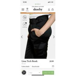 Zijde glad, zwarte broek, stretchy