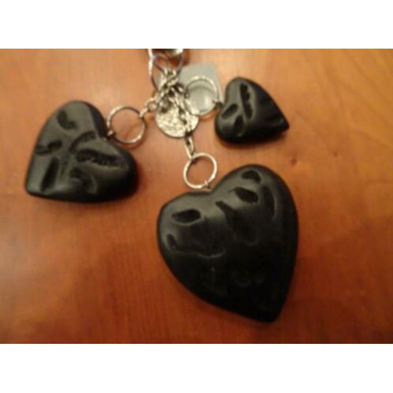 MUCHO GUSTO leren ketting met bij passende armband