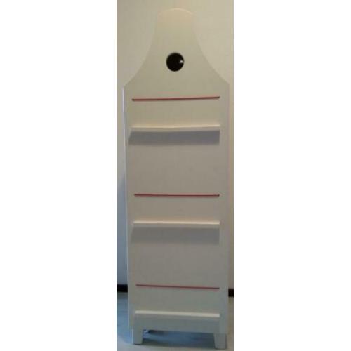 kast, wit, boekenkast, vorm van huisje