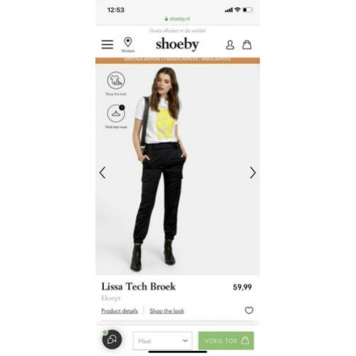 Zijde glad, zwarte broek, stretchy