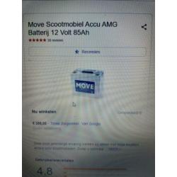 AGM accu 85ah nieuw