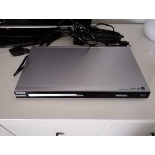 Philips DVP3142 dvd speler zilver met zwart display