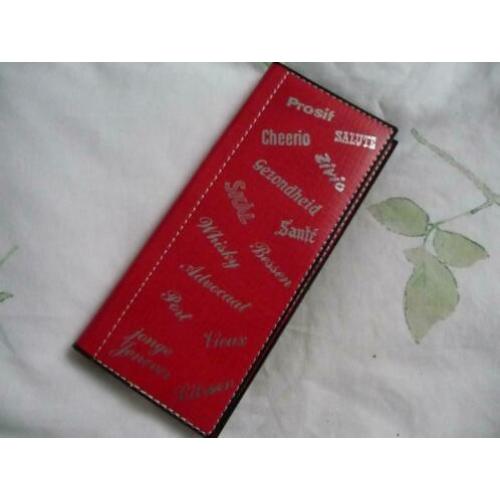 Vintage drankmaster voor noteren van de gewenste drankjes