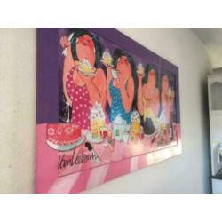 El van Leersum Groot schilderij DIKKE DAMES