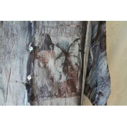 taupe blauwe blouse/top maat 46 van MISSY