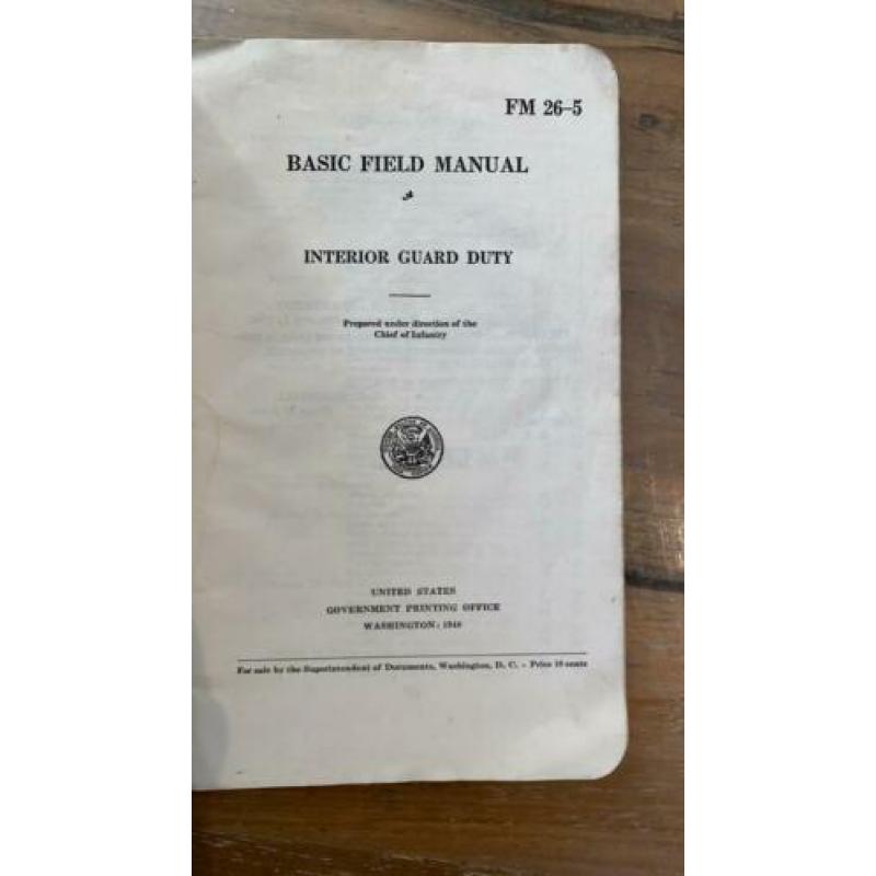 US manual interior guard duty