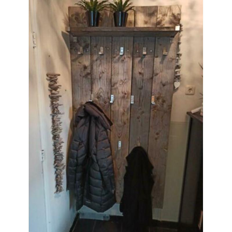 Steigerhouten kapstok 190x94cm. (Bouwpakket/aanpasbaar)