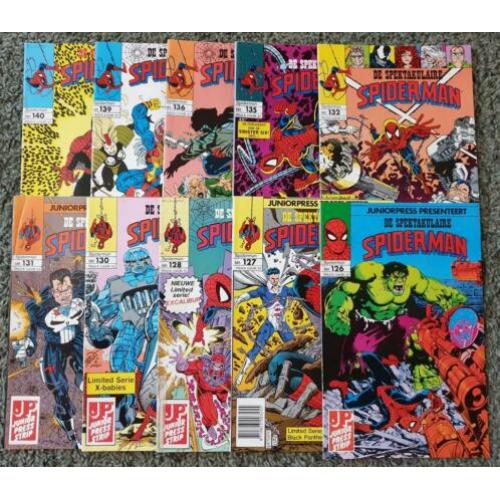 De spektakulaire spiderman. juniorpress comics. 1990. marvel