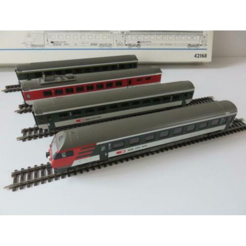 Marklin 42168 4-delige pendelwagenset van de SBB