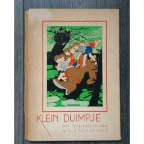 Oud boekje Klein Duimpje/Willy Schermelé/jaren 40-50