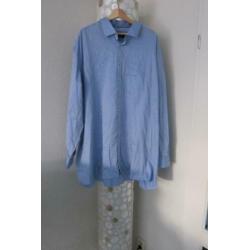 CASA MODA blouse overhemd blauw patronen maat 52