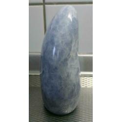 Mooi gepolijst Free Form Sculptuur van BLAUW CALCIET, 1,2 kg