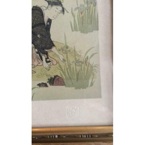 Chinees of Japans aquarel of krijttekening