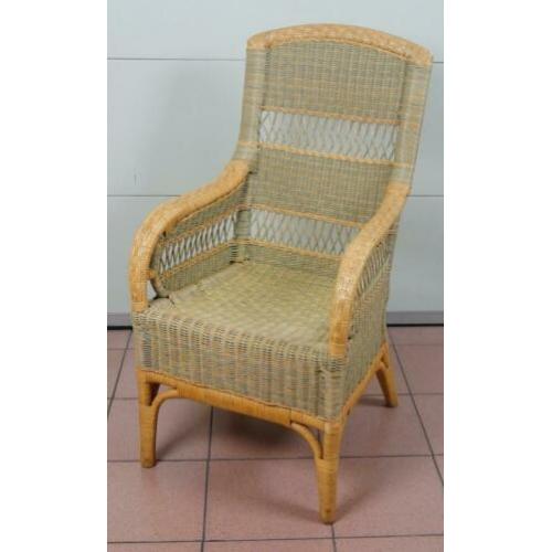 Rieten Slaapkamerstoel, Rotan Bedroom Fauteuil