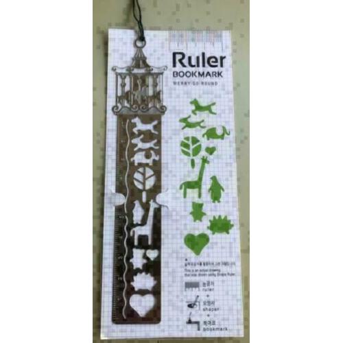 metalen boekenlegger bookmark 3-in1 Merry-go-round karroesse