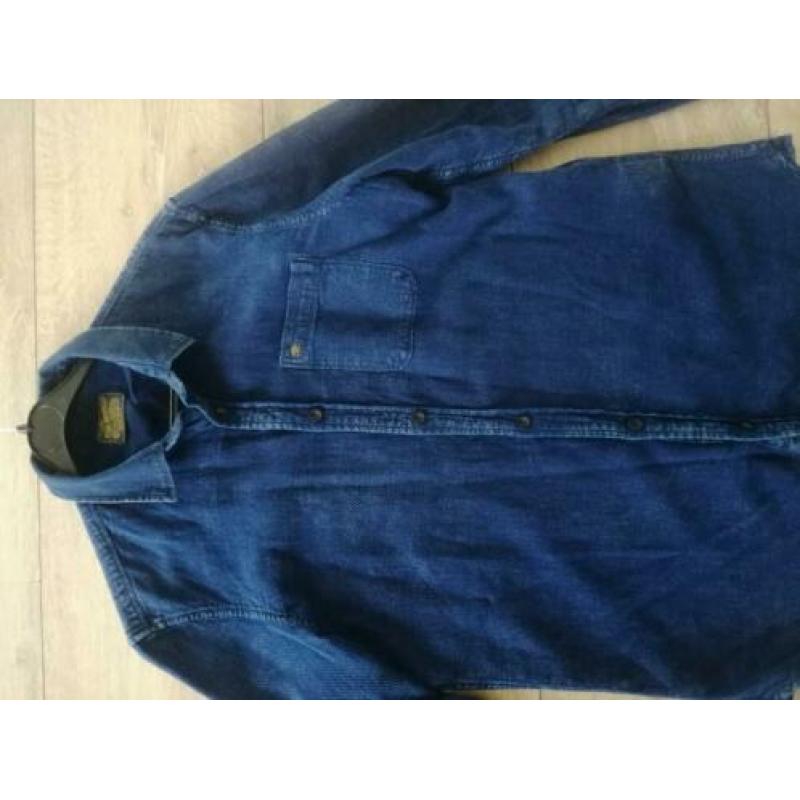 Denim overhemd petrol industries maat m
