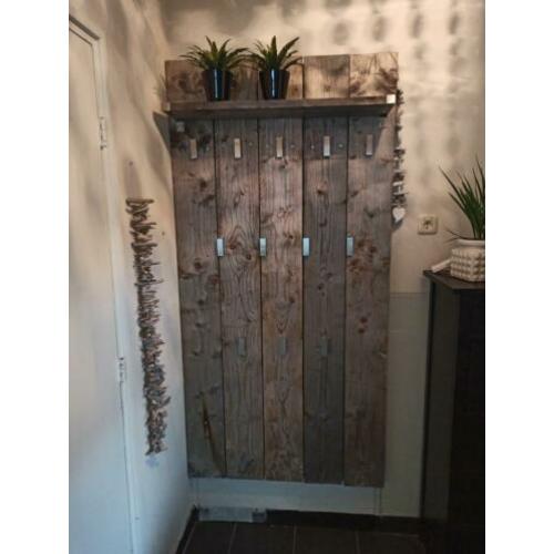 Steigerhouten kapstok 190x94cm. (Bouwpakket/aanpasbaar)