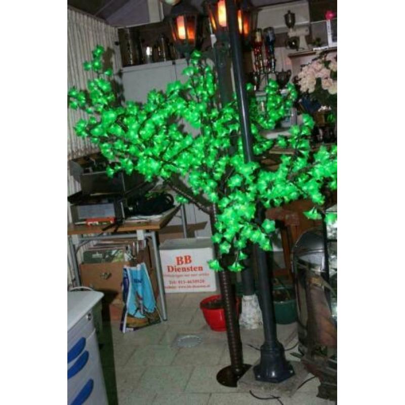 20 Led Sier of decoratiebomen groen - pink - wit nr 1