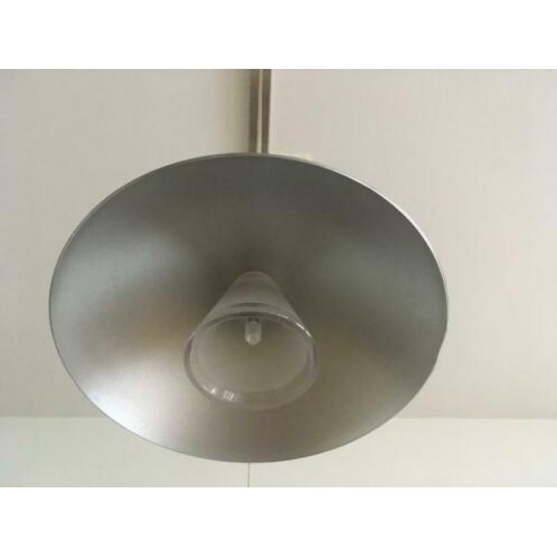 hanglamp eettafel 4 stuks op een rij alluminium