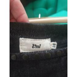 Vanilia VNL zwarte jeans jurk met studs