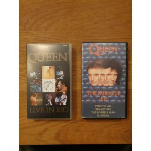 Videobanden Queen Freddy Mercury en co