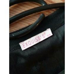 Jurk zwart met details. Maat S/M