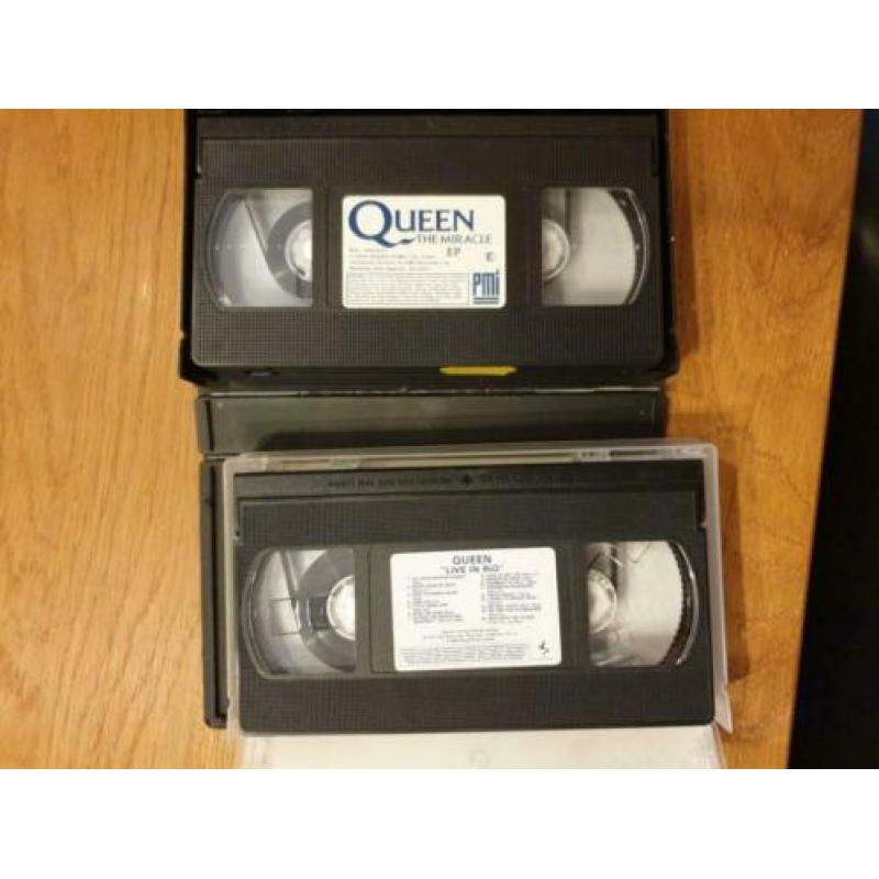 Videobanden Queen Freddy Mercury en co