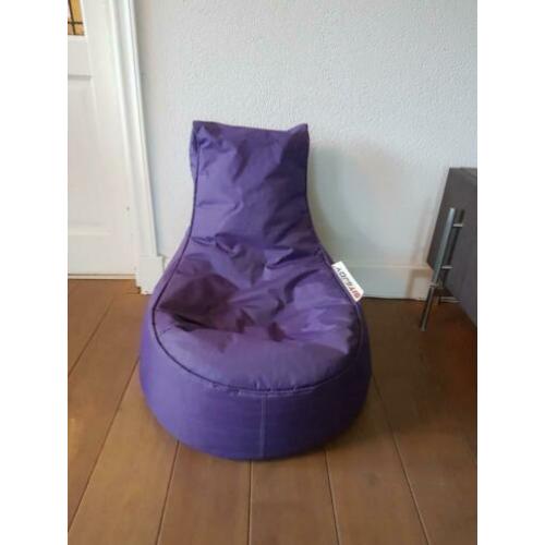 Sit & joy kinder zitzak paars met extra vulling