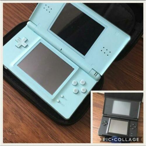 Nintendo DS lite (blauw of zwart)incl hoes, 1 spel, €45 ps