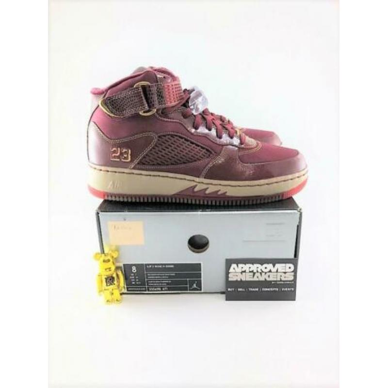 Nike Air Jordan Force 5 AJF5 Wine n Grind Q54 Quai US8 41
