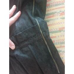 Vanilia VNL zwarte jeans jurk met studs