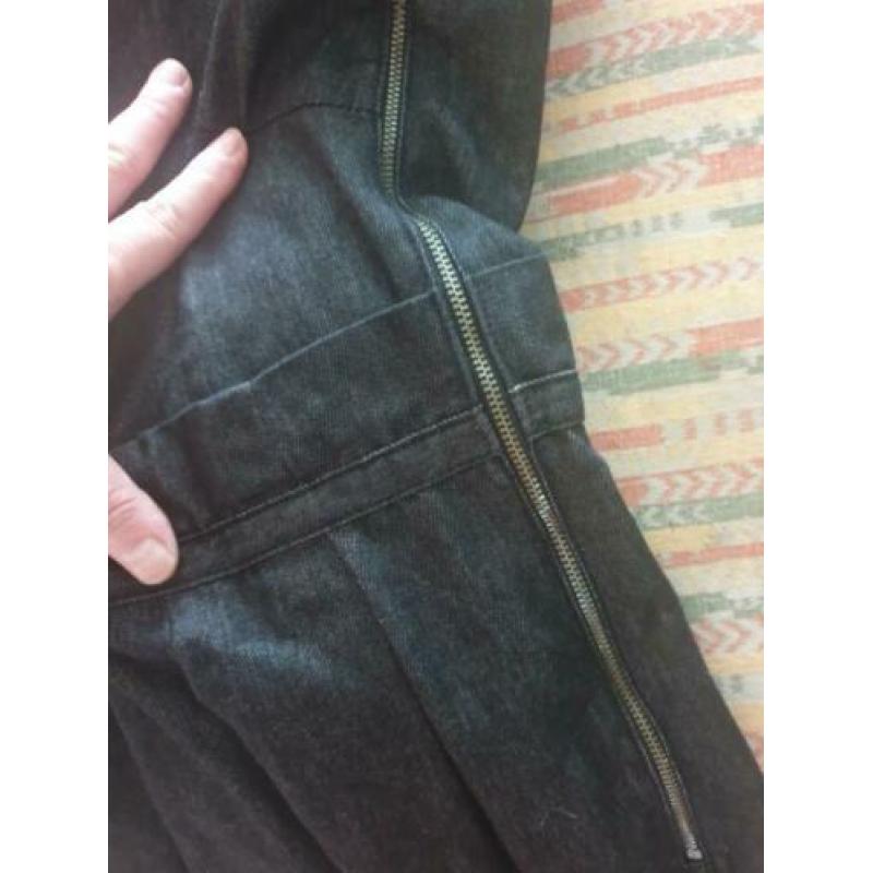 Vanilia VNL zwarte jeans jurk met studs