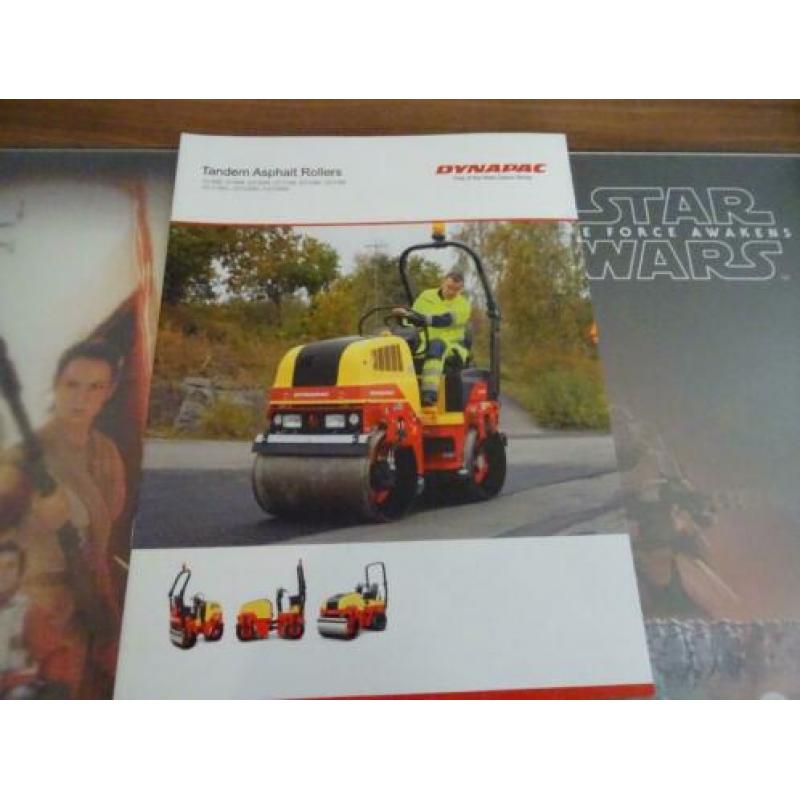 Dynapac wegenbouw machines folders