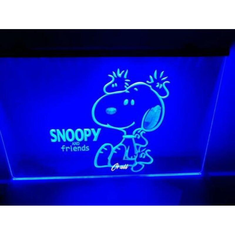 Smurf Smurfen Bar Neon 3D LED Lamp Verlichting Plaat Bord