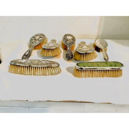 Diverse Antieke Zilveren Borstels #ForSale