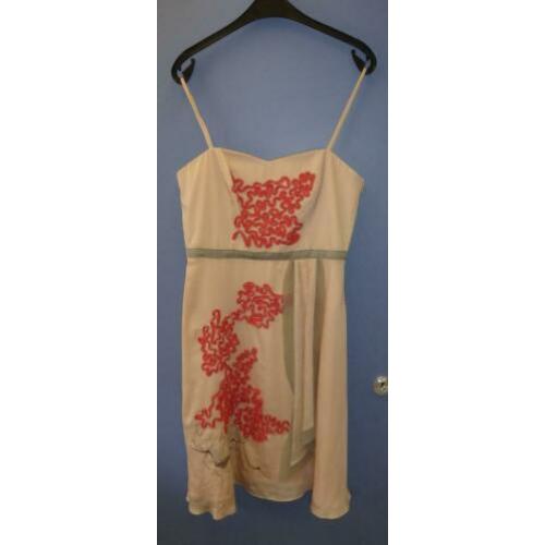 Steps nieuw nude roze jurkje feestelijk chic mt 40 nr 25732