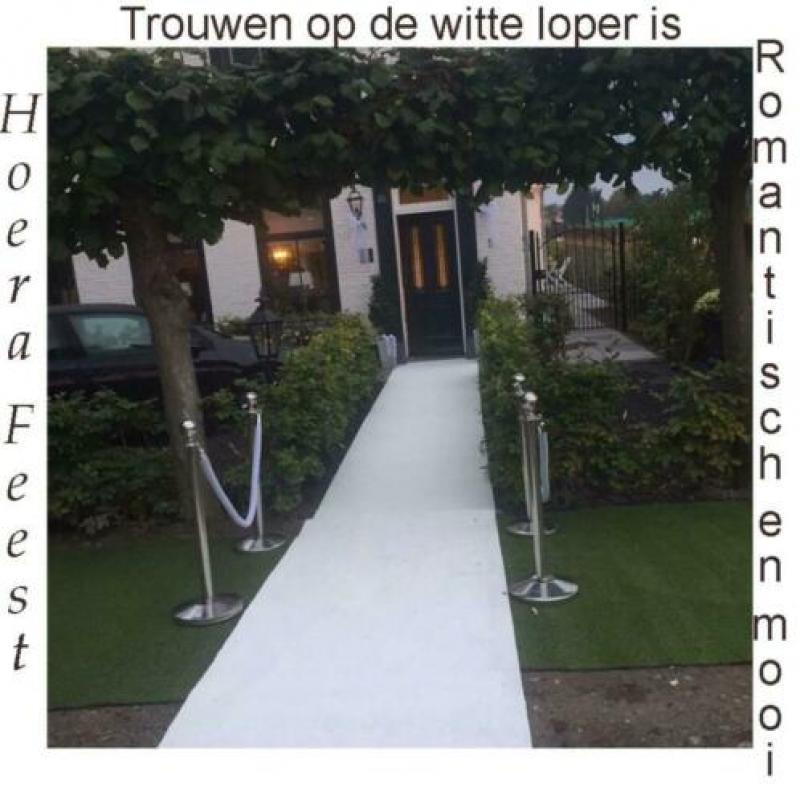 Witte loper vandaag besteld is morgen in huis JA JA JA